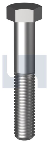 BOLT HEX HEAD SS 316 M20-2.50 X 375MM BOLT ONLY 